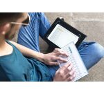 Silver HT Teclado inalambrico color Blanco y Azul
