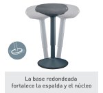 Taburete Active con asiento Comfort Leitz Ergo