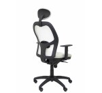 Silla Jorquera malla blanca asiento bali con cabecero fijo
