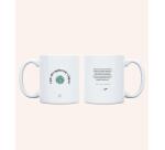 Taza "Que me quiten lo viajao" 350ml, cerámica 
