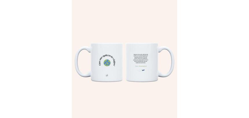 Taza "Que me quiten lo viajao" 350ml, cerámica 
