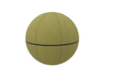 Ballon ergonomique Office Ballz Götessons 55 cm, tissu Slope avec zip noir