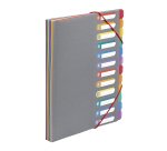 Trieur extensible à soufflet 12 compartiments – A4 – Viquel Rainbow Touch