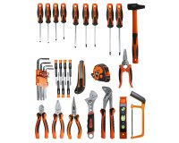 Sac à outils textile 17l équipé 36 outils- 42 x 20 x 21cm