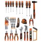 Sac à outils textile 17l équipé 36 outils- 42 x 20 x 21cm