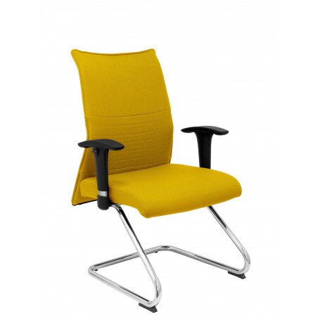 Sillón Albacete confidente patín tapizado - Amarillo