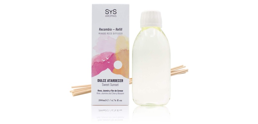 Recambio Mikado Dulce Atardecer 200 ml + Palos Experience SYS