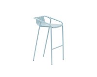Tabouret haut OUDON extérieur/intérieur en aluminium