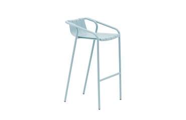 Tabouret haut OUDON extérieur/intérieur en aluminium