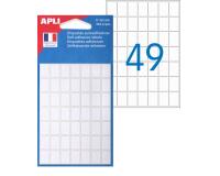 Etiquette multi-usage, 9 x 13 mm, blanc