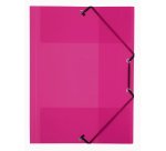 Chemise à Elastique 3 Rabats A4 Polypropylene Propyglass Framboise - VIQUEL - 32 x 23 x 1,5 cm