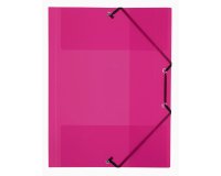 Chemise à Elastique 3 Rabats A4 Polypropylene Propyglass Framboise - VIQUEL - 32 x 23 x 1,5 cm