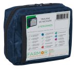 Trousse de secours Multirisques 2 personnes en tissu bleu