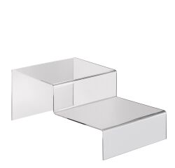 Expositor de escalera dos niveles