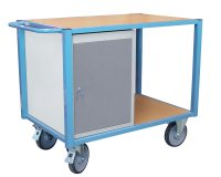 Servante établi équipée 1 bloc porte plateau médium 1060 x 680 mm 500 kg roue TPE