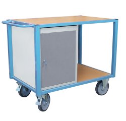 Servante établi équipée 1 bloc porte plateau médium 1060 x 680 mm 500 kg roue TPE