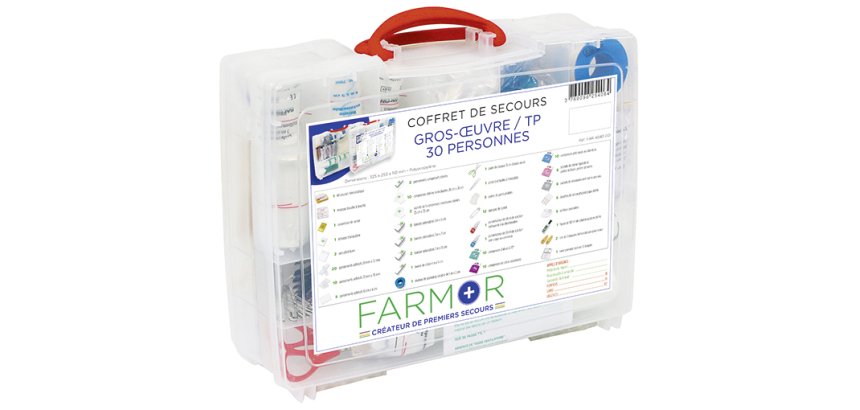 Coffret de secours Gros Œuvre TP 30 personnes