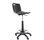 Taburete Robledo PVC negro