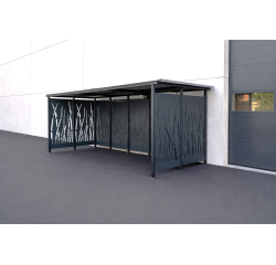 Abri ouvert 2 x 5 m Modèle roseau