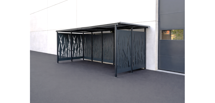 Abri ouvert 2 x 5 m Modèle roseau