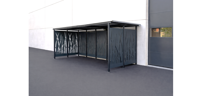 Abri ouvert 2 x 5 m Modèle roseau