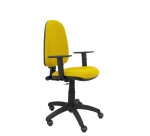 Silla de oficina Ayna brazos regulables ruedas parquet tapizado