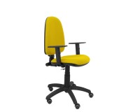 Silla de oficina Ayna brazos regulables ruedas parquet tapizado