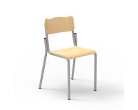 Chaise école Fabiano en hêtre H 38 cm Taille T4 - primaire (P1/P2)