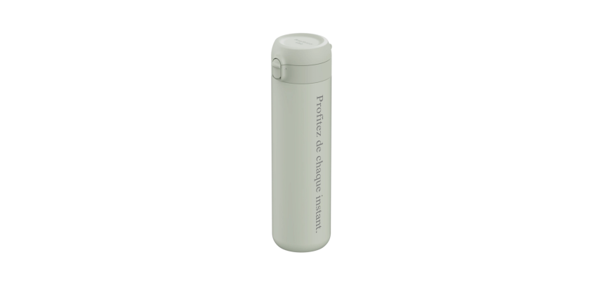BergHOFF Vacuum Bottle Sage 0.70L - With a personalized text - Enjoy every moment.