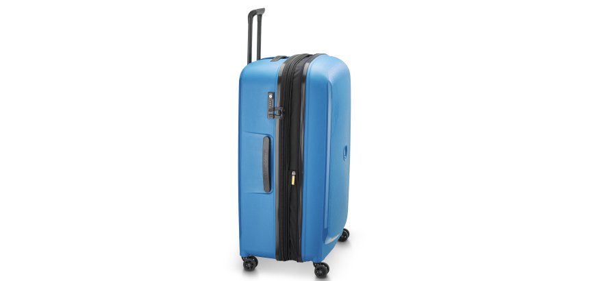 Belmont Plus valise extensible 4 doubles roues 83 cm bleu