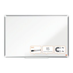 Pizarra NOBO Premium Plus acero lacado 900x600mm, blanco
