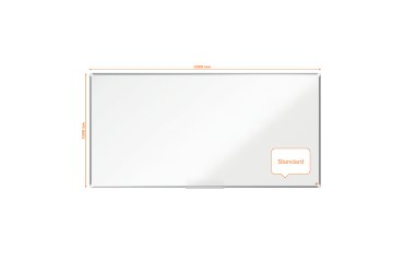 Pizarra NOBO Premium Plus acero lacado 2000x1000mm, blanco