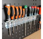 Lot de 28 crochets  pour panneau perforé	