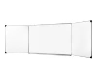 Tableau triptyque scolaire émaillé blanc