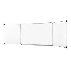 Tableau triptyque scolaire émaillé blanc