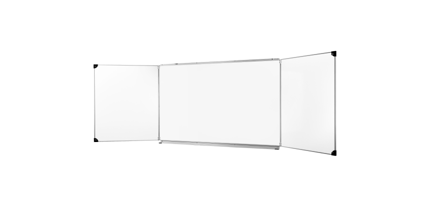 Tableau triptyque scolaire émaillé blanc