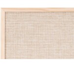 Tablero de tela Earth Bi-Office enmarcada en madera maciza