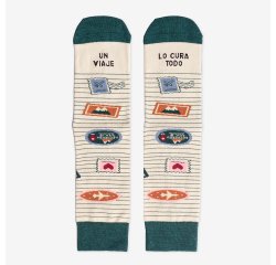 Calcetines "Un viaje lo cura todo" talla 42-46