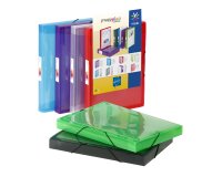 Chemises box polypropylène personnalisable VIQUEL Propyglass 25 x 33 dos 3 cm – 6 couleurs assorties