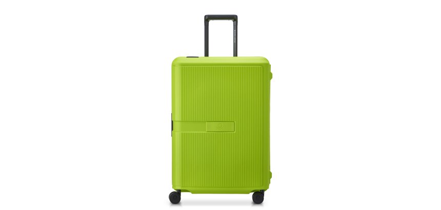 Desely Valise 4 doubles roues 67 cm - Color Block hardside citron