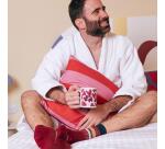 Kit Taza + Calcetines "Eres mi persona favorita" Granate talla 36-41
