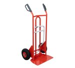 Diable pliant 250 kg bavette mixte poignée à garde roue pneumatique
