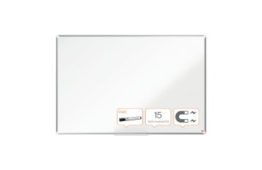 Pizarra NOBO Premium Plus acero lacado 1500x1000mm, blanco