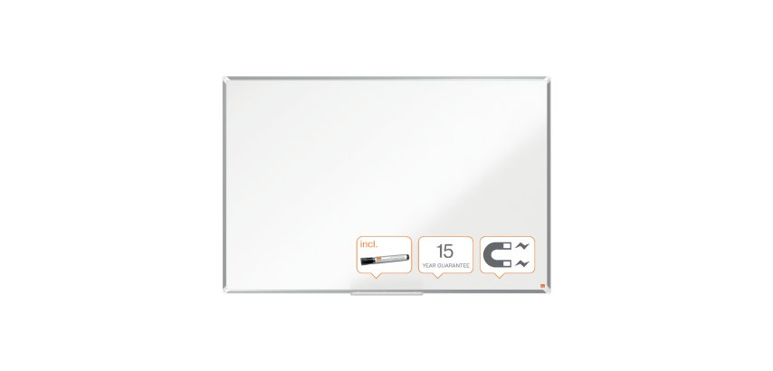 Pizarra NOBO Premium Plus acero lacado 1500x1000mm, blanco
