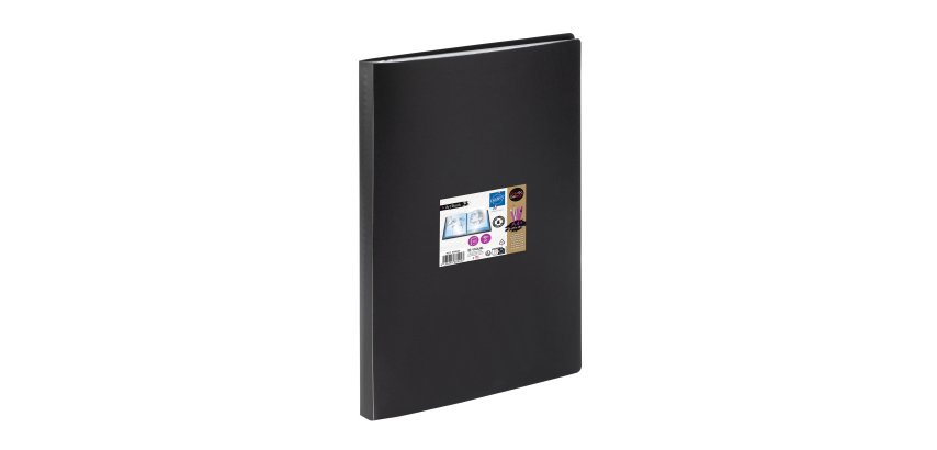 Protège-documents CREATIV'GALLERY VIQUEL polypropylène opaque A4 30 pochettes - 60 vues - noir