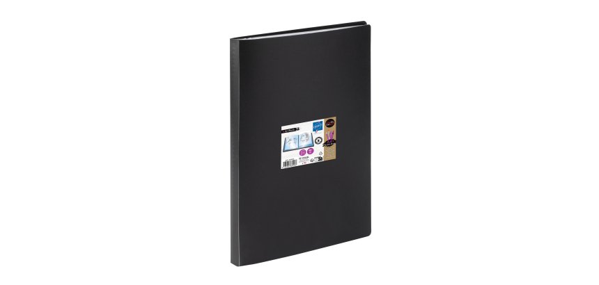 Protège-documents CREATIV'GALLERY VIQUEL polypropylène opaque A4 30 pochettes - 60 vues - noir