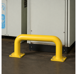 Barrières de protection droite HT 35 x L60 cm - Long. Hors tout 69 cm Tube Ø 89 x 3,2 mm d'épaisseur