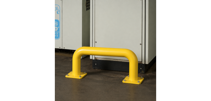 Barrières de protection droite HT 35 x L60 cm - Long. Hors tout 69 cm Tube Ø 89 x 3,2 mm d'épaisseur
