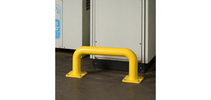Barrières de protection droite HT 35 x L60 cm - Long. Hors tout 69 cm Tube Ø 89 x 3,2 mm d'épaisseur