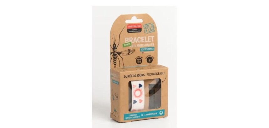 Manouka junior anti-mosquito bracelet 2 pieces/pack